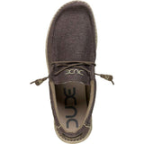 Hey Dude Wally Linen Shoes | Chocolate