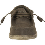 Hey Dude Wally L Canvas Shoes | Chocolate
