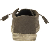 Hey Dude Wally L Canvas Shoes | Chocolate