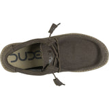 Hey Dude Wally L Canvas Shoes | Chocolate