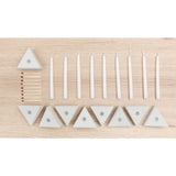 Logifaces Concrete Menorah Puzzle | White