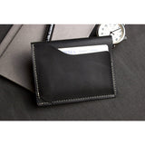 Kiko Leather Slide Card Case | Black 113blk