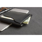 Kiko Leather Slide Card Case | Black 113blk