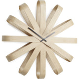 Umbra Ribbonwood Wall Clock | Beechwood 118071-390