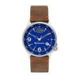 Columbia Collegiate Canyon Ridge Florida Gators Men's Analog Watch | Saddle Color Leather Strap
