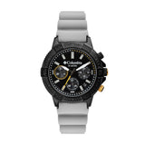 Columbia Peak Patrol Black Chronograph Day Date Men's Lifestyle Analog Watch | Gray Silicone