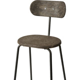 Mater Furniture Earth Stool Backrest Gun Metal Frame | 40.9"