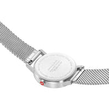 Mondaine Classic 40mm Deep Ocean Blue Dial Steel Bracelet | A660.30360.40SBJ