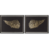 Resource Decor Wings Print | Gold & Black