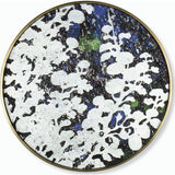 Resource Decor Silver Leaf Floral Large Print | Antique Brass