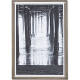 Resource Decor Santa Monica Pier Print | Distressed Wood