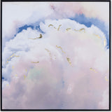 Resource Decor Gold Leaf Clouds Print | Solid Wood