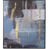 Resource Decor Blue Dust Abstract Print | Solid Wood