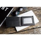 Kiko Leather Traditional Bi-Fold Wallet | Black 127blk
