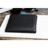 Kiko Leather Traditional Bi-Fold Wallet | Black 127blk