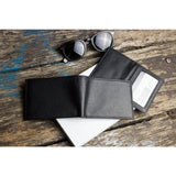 Kiko Leather Traditional Bi-Fold Wallet | Black 127blk