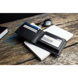 Kiko Leather Traditional Bi-Fold Wallet | Black 127blk