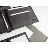Kiko Leather Traditional Bi-Fold Wallet | Brown 127brwn