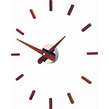 Nomon Sunset I Wall Clock | Walnut/Chromed Brass
