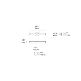 Artemide Ledbar 24 Wall/Ceiling 2-Wire Dimmable LED Light 10W ANO