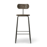 Mater Furniture Earth Stool Backrest Gun Metal Frame | 38.9"
