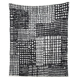 In2green Eco Hatch Throw by Elodie Blanchard | Black/Milk