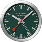 Mondaine Alarm Clock 125mm Forest Green Dial | A997.MCAL.66SBV