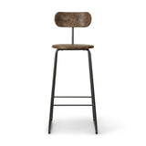 Mater Furniture Earth Stool Backrest Gun Metal Frame | 38.9"