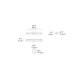 Artemide Ledbar 24 Wall/Ceiling 2-Wire Dimmable LED Light 10W ANO