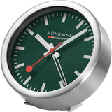 Mondaine Alarm Clock 125mm Forest Green Dial | A997.MCAL.66SBV