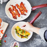 Greenpan Rio Ceramic Nonstick 8" & 10" Open Frypan Set | Red