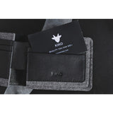 Kiko Leather Dual Textured Wallet | Black 134