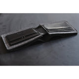 Kiko Leather Dual Textured Wallet | Black 134