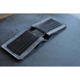 Kiko Leather Dual Textured Wallet | Black 134