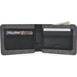 Kiko Leather Dual Textured Wallet | Black 134