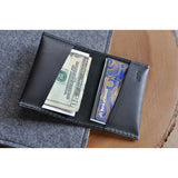 Kiko Leather Two Fold Card Case | Black 136