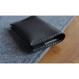 Kiko Leather Two Fold Card Case | Black 136