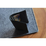 Kiko Leather Two Fold Card Case | Black 136