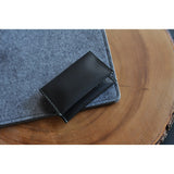 Kiko Leather Two Fold Card Case | Black 136