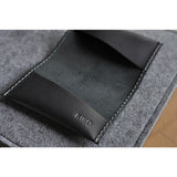 Kiko Leather Two Fold Card Case | Black 136