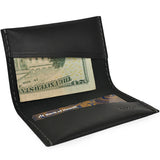 Kiko Leather Two Fold Card Case | Black 136