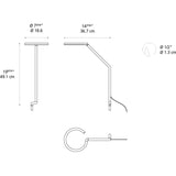 Artemide Vine LED Table Light | 8W 3000K 90CRI Black MP-MV