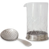 Match Mixing Glass & Cocktail Strainer Set