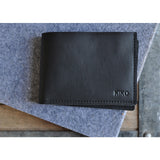 Kiko Leather Sleek Bi-Fold Wallet | Black 139