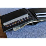 Kiko Leather Sleek Bi-Fold Wallet | Black 139