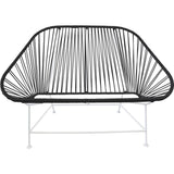 Innit Designs InLove Love Seat Couch | White/Black