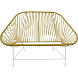 Innit Designs InLove Love Seat Couch | White/Gold