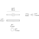 Artemide Ledbar Wall/Ceiling LED Light Generation 2 | 2FT Round 12W 90CRI 2-Wire Dim 120V ANO