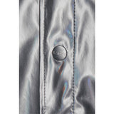 Rains Waterproof Holographic Jacket | Holographic Steel