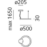 Artemide Ripple Suspension Ceiling Light